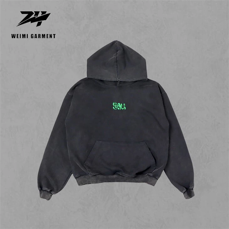 Streetwear Acid Washed Sweatshirt Engros